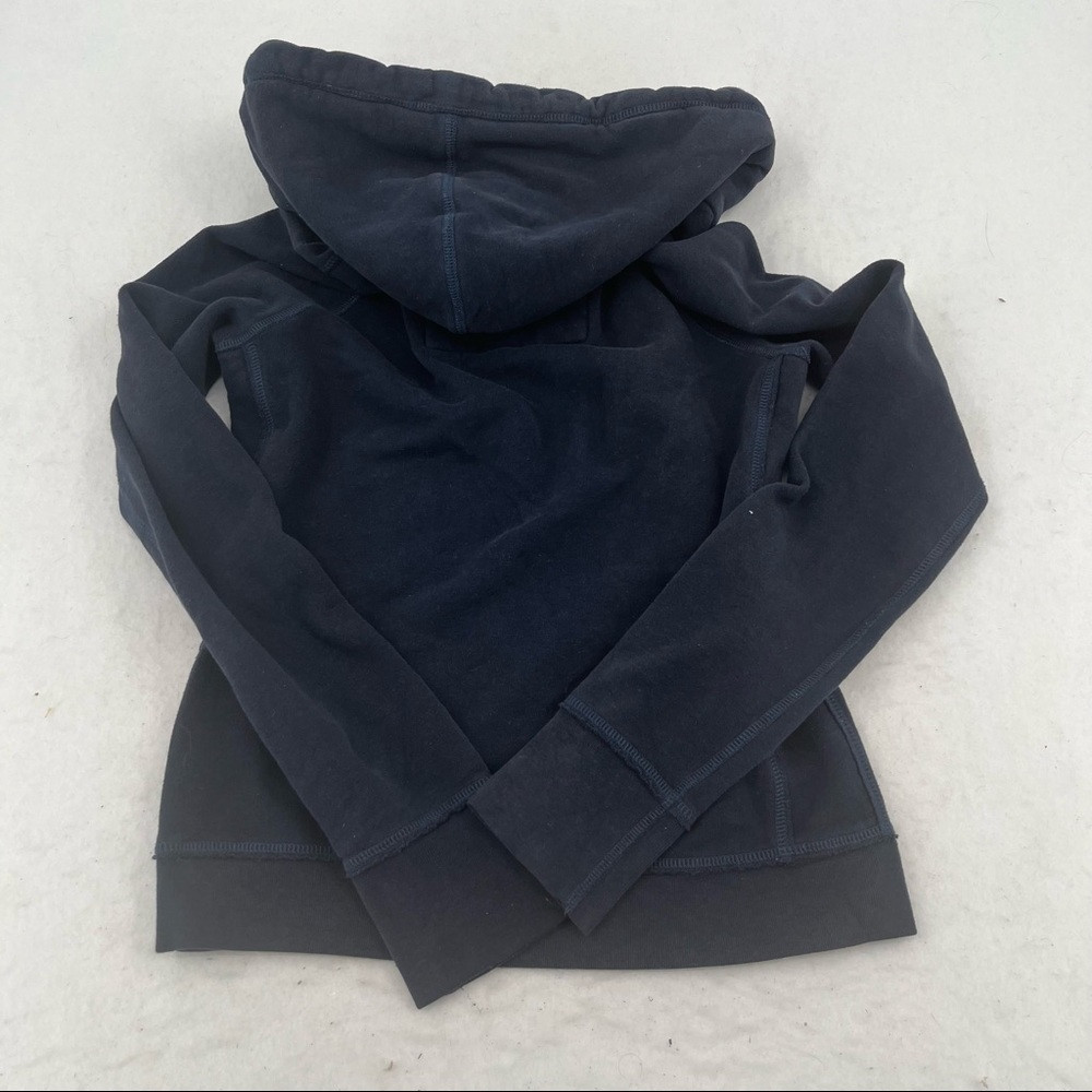ABERCROMBIE & FITCH Navy Logo Hooded Sweatshirt size: Medium - Picture 3 of 7